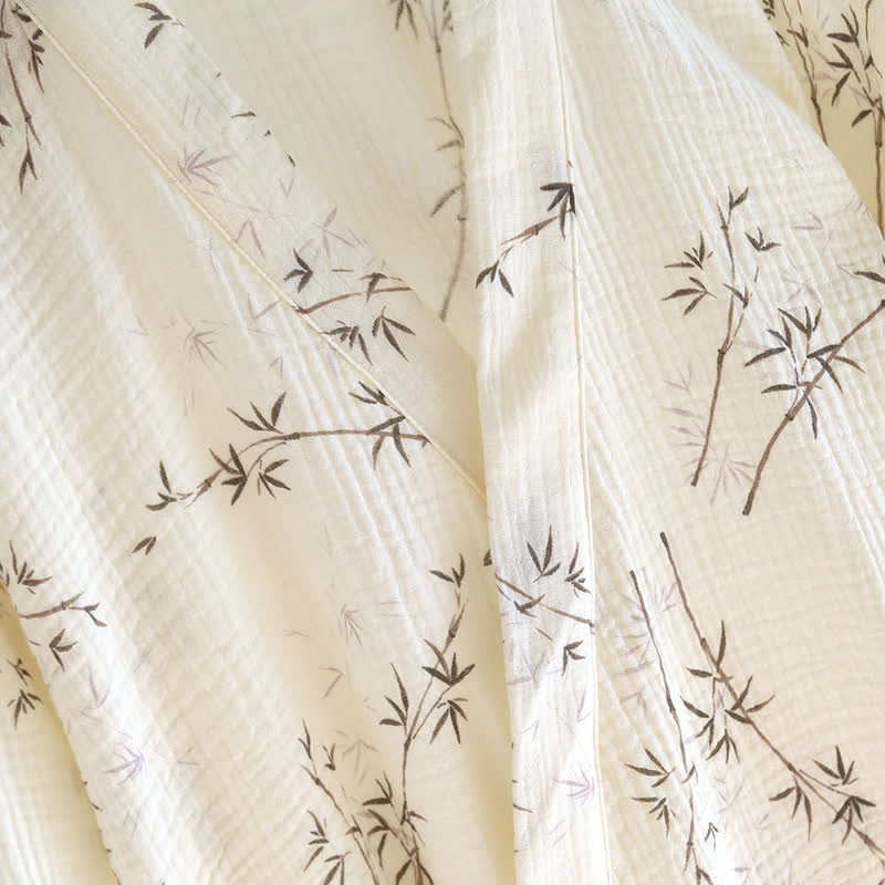 Bamboo Cotton Gauze Bathrobe Pajama