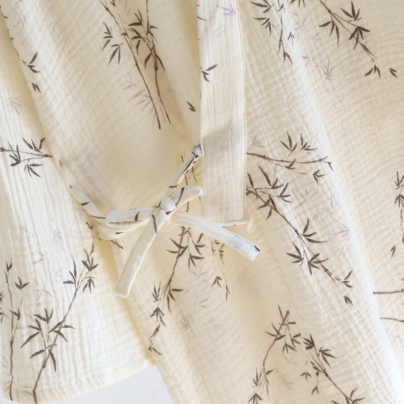 Bamboo Cotton Gauze Bathrobe Pajama