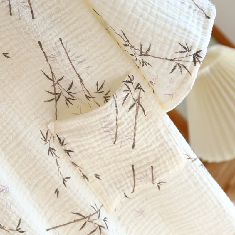 Bamboo Cotton Gauze Bathrobe Pajama