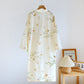 Leaf Cotton Gauze Bathrobe Pajama