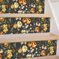 Rural Rose Self-Adhesive Stair Risers Stickers