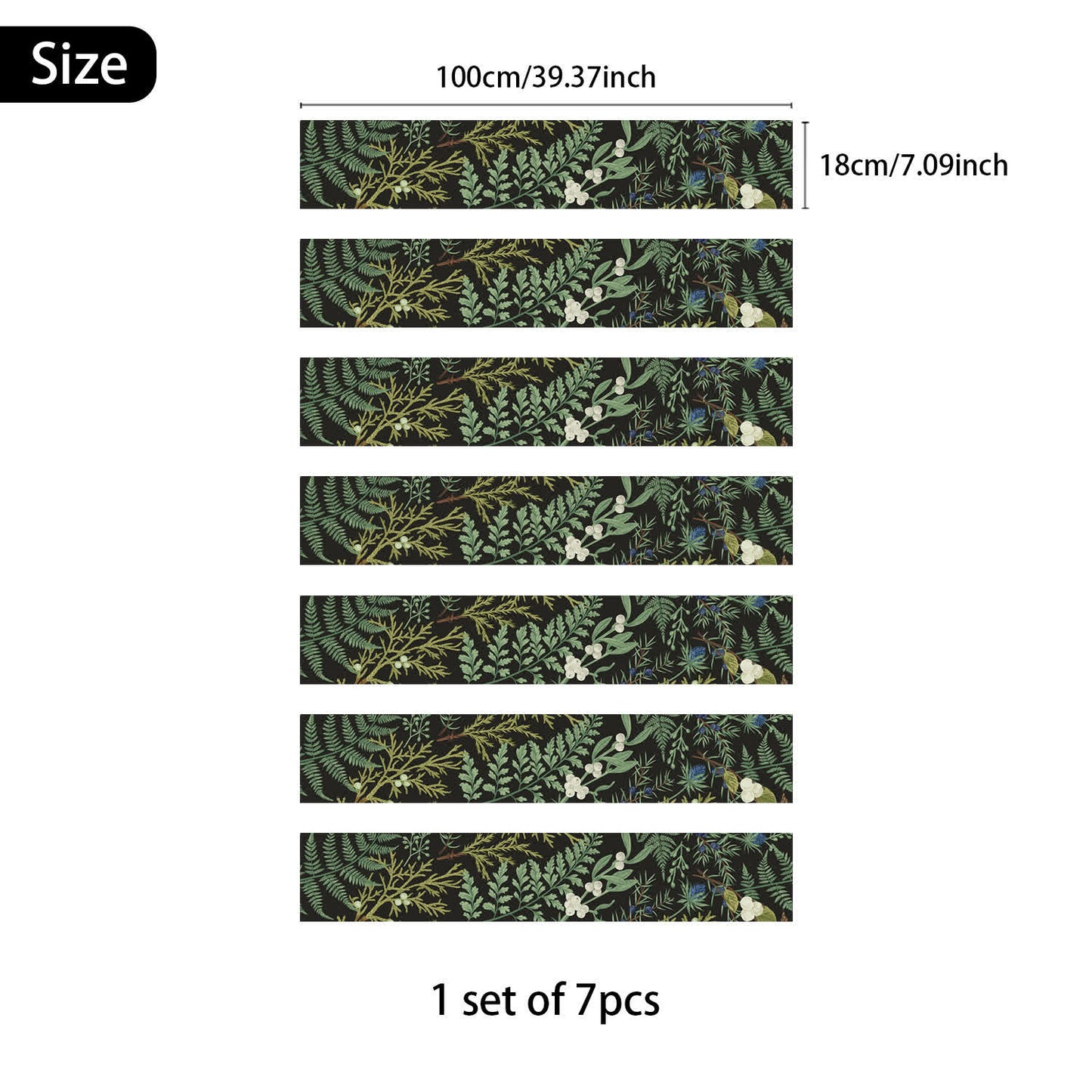 Self-Adhesive Waterproof Rural Stair Risers Stickers