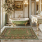 Vintage Floral Style Anti-slip Indoor Outdoor Rug