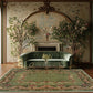 Vintage Floral Style Anti-slip Indoor Outdoor Rug