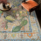 Floral Bird Water Resistant Washable Area Rug