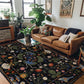 Vintage Garden Washable Durable Anti-slip Area Rug