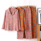 Retro Floral Cotton Gauze Cardigan Pajama Set - image 1