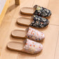 Embroidered Floral Anti-slip House Slippers