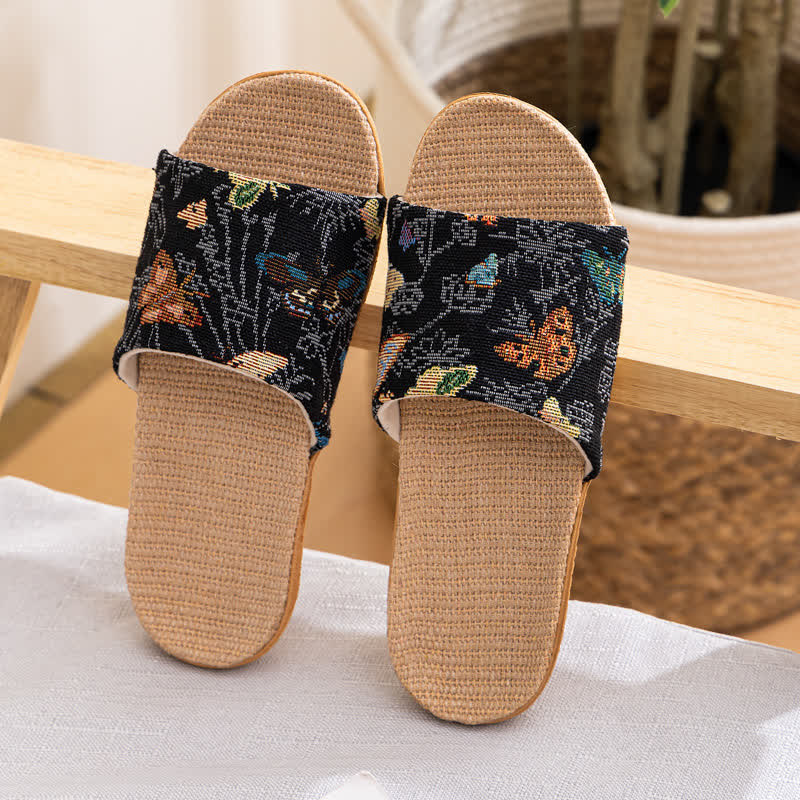 Floral Anti-slip Soft-soled House Slippers