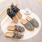 Floral Anti-slip Soft-soled House Slippers