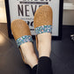 Rattan Woven Elegant Floral House Slippers
