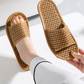 Rattan Breathable Anti-slip Couple House Slippers