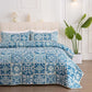 Retro Luxurious Checkered Geometric pattern Coverlet