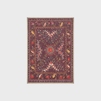 Retro Paisley Washable Durable Anti-slip Area Rug