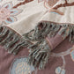 Vintage Cotton Gauze Floral Tassel Quilt