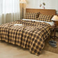 Cotton Yarn Vintage Plaid Quilt