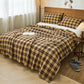 Cotton Yarn Vintage Plaid Quilt