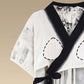 Country Style Padded Tie Nightgown with Pocket