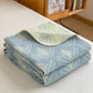 Simple Printed Cotton Layers Gauze Reversible Coverlet