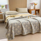 Simple Printed Cotton Layers Gauze Reversible Coverlet