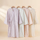 Floral Cotton Gauze Nightgown Home Wear