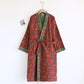 Vintage Yarn-dyed Floral Jacquard Cotton Bathrobe