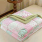 Patchwork Floral Double Layer Gauze Summer Quilt - image 3