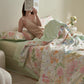Elegant Floral Summer Bedding Set(4pcs)