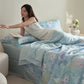 Rustic Floral Summer Bedding Set(4pcs)