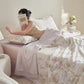 Fresh Floral Summer Soft Bedding Set(4pcs)