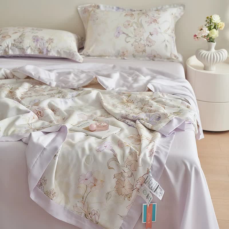 Fresh Floral Summer Soft Bedding Set(4pcs)