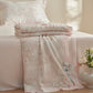 Pastoral Pink Floral Summer Bedding Set(4pcs)
