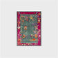 Oriental Floral Anti-slip Washable Area Rug