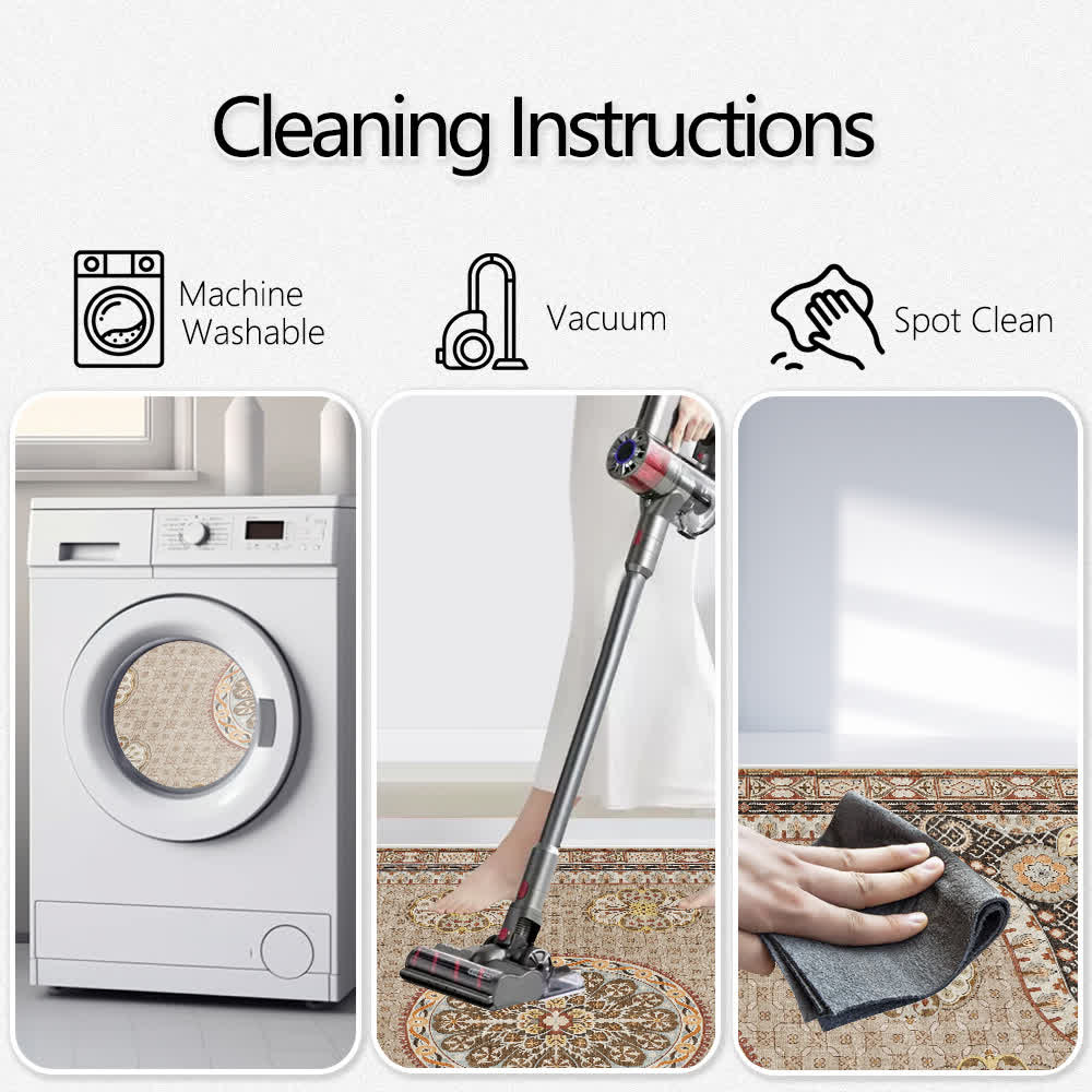 Anti-slip Washable Luxurious Persian Area Rug - image 7