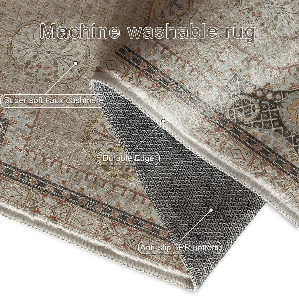 Anti-slip Washable Luxurious Persian Area Rug - image 6