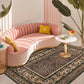 Baroque Leopard Anti-slip Indoor Outdoor Rug