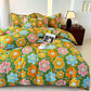 Country Style Floral Soft Cotton Gauze Bedding Set(4PCS)