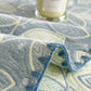 Elegant Leaf Cotton Layers Gauze Reversible Coverlet