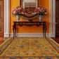 Anti-slip Washable Soft Vintage Floral Area Rug