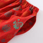 Red "Fu" Jacquard Cotton Nightwear Set