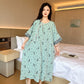 Plus Size Double Layer Cotton Nightgown  - image 3