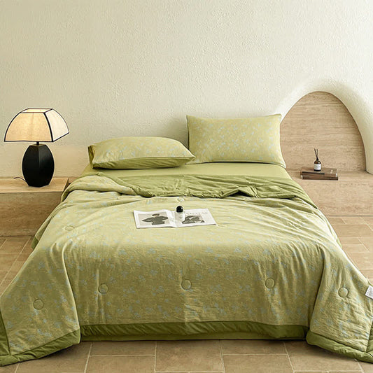 Luxurious Cotton Three-layer Jacquard Summer Quilt