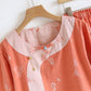 Vintage Cotton Yarn-dyed Jacquard Long Sleeve Loungewear