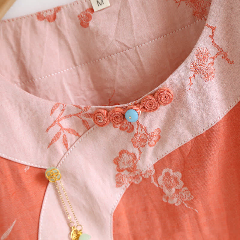 Vintage Cotton Yarn-dyed Jacquard Long Sleeve Loungewear