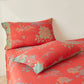 Peony Cotton Gauze Yarn-dyed Jacquard Reversible Coverlet