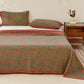 Retro Floral Cotton Gauze Yarn-dyed Reversible Coverlet