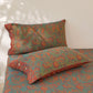 Retro Floral Cotton Gauze Yarn-dyed Reversible Coverlet