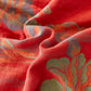 Peony Cotton Gauze Yarn-dyed Jacquard Reversible Coverlet