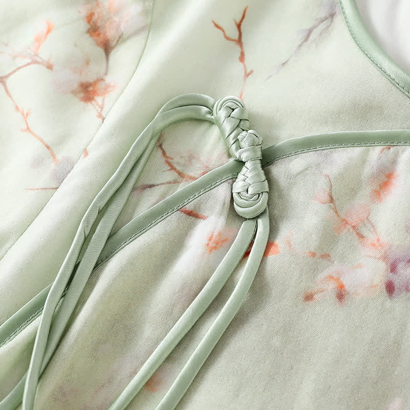 Plum Blossom Bamboo Fiber Pajama Set