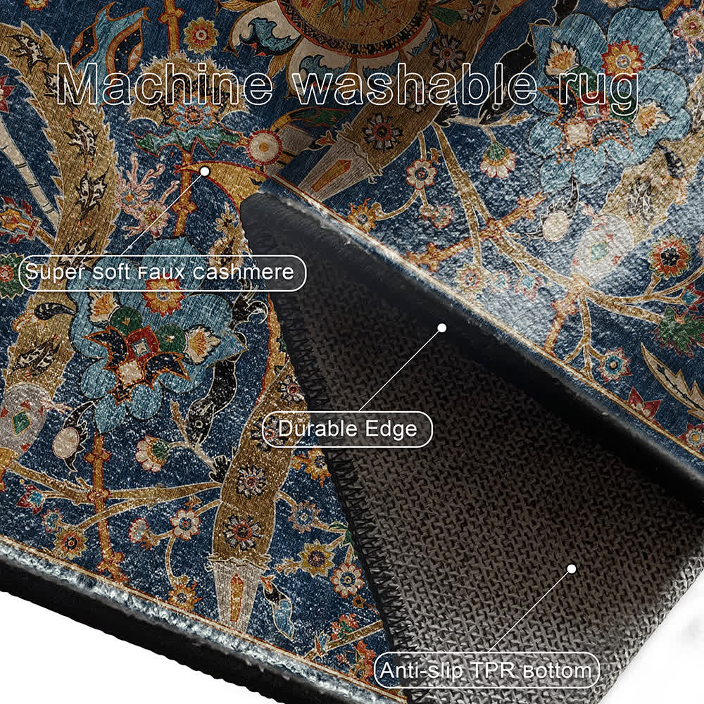 Persian Bohemia Washable Soft Anti-slip Area Rug